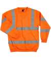 WR011 DWHV00 Warrior Hi-Vis Sweatshirt Fluorescent Orange colour image